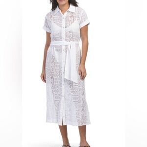 NWT Becca swim coverup elegant, white size large